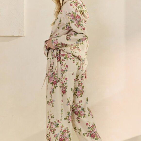 Floral French Terry Joggers Bottom ONLY - Picture 9 of 13